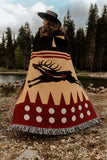 Elk Medicine Throw Blanket