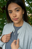 Silver Paddle Earrings